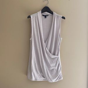 Women’s blouse tank faux wrap front